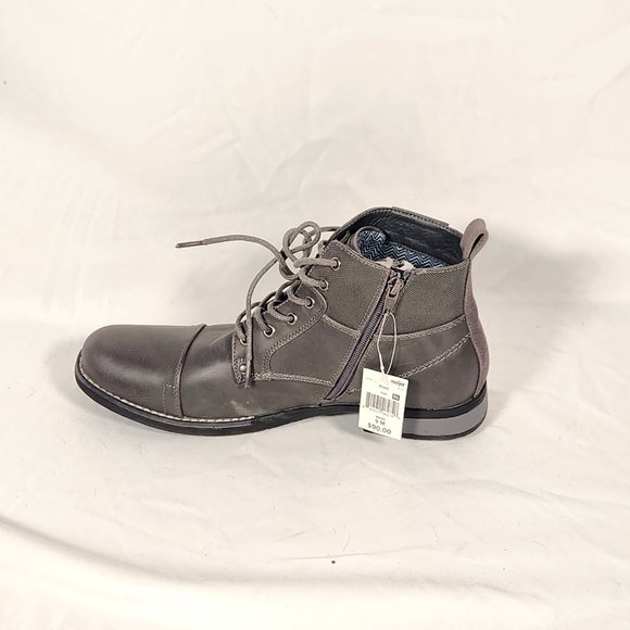 Invito Mens Gray Cap Toe Lace Up Chukka Boot US/9 EU42 NWT main image 9